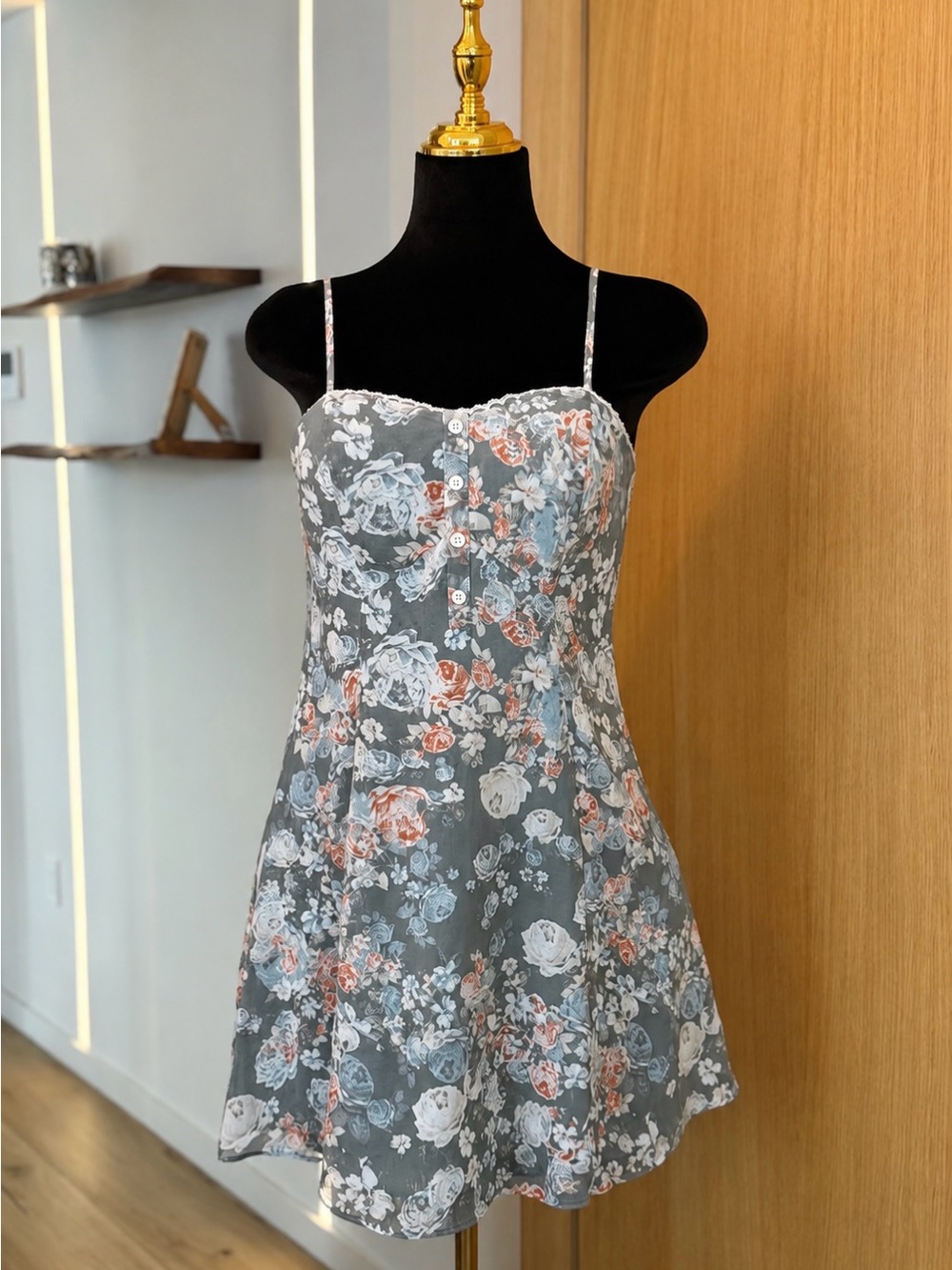 BCBGeneration Romantic Floral Slip Dress | Vintage Coquette Muse